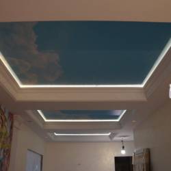 Двухуровневый потолок с подсветкой