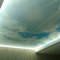 Потолок с фотопечатью и подсветкой